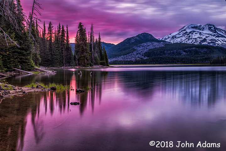 3rd Place Scenic - Sparks Lake at Sunset by John Adams